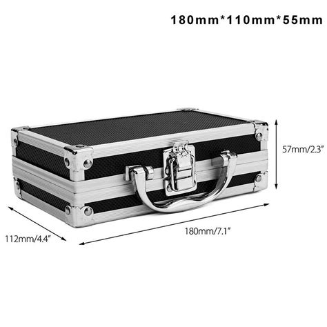 Portable Aluminium Carry Case Tool Box Storage Organizer Travel Tools ...