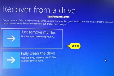 Recover Windows 10 from a Recovery Drive | Tutorials