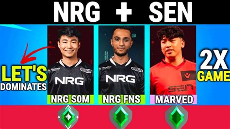 NRG S0mcs NRG Fns SEN Marved Playing Together In One Team In New Act