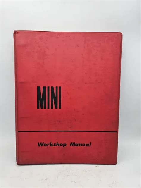 BRITISH LEYLAND ORIGINAL Mini Workshop Manual Cooper S 1275 Clubman