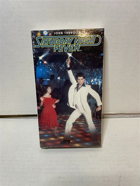 1977 Saturday Night Fever VHS 1994 John Travolta Bee Gees New