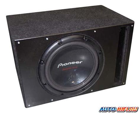 Сабвуфер в корпусе с фазоинвертoром Pioneer TS-W309 vented box ...