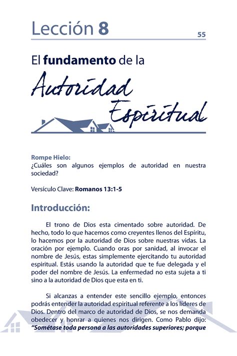 12 Semanas Para Consolidacion I Parte Iii Asamblea Apostólica De La Fe En Cristo Jesús 55 El