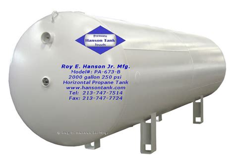 Asme Pressure Vessels Asme Propane Tanks Pa B Hanson Tank