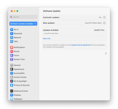 Comment installer la version bêta publique de macOS Sonoma