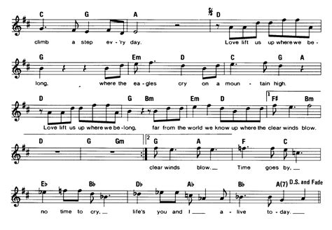 UP WHERE WE BELONG Sheet music | Easy Sheet Music