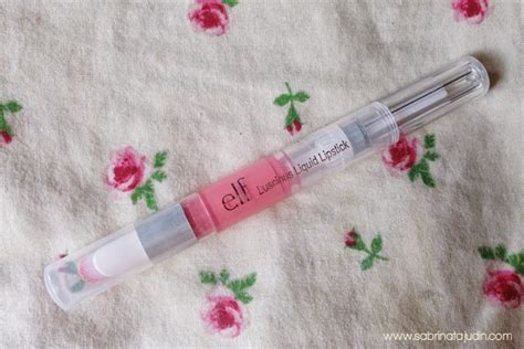 ELF Luscious Liquid Lipstick Nude Pink Sabrina Tajudin Malaysia Beauty Lifestyle Blog