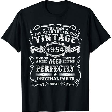 70 Years Old T Vintage 1954 Man Myth Legend 70th Birthday T Shirt