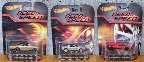 Hot Wheels Need For Speed Pontiac Mustang Koenigsegg Parcelamento Sem Juros