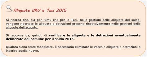 SALDO IMU 2015 E TASI 2015 Scadenza Al 16 Dicembre