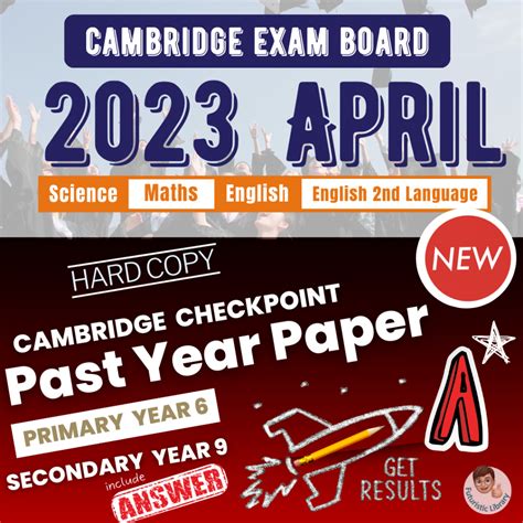 Hardcopy Aprcambridge Checkpoint Test Answer Year Primary