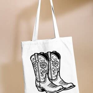 Cowboy Boots Svg Western Boots Outlines Rodeo Boots Ranch Cowgirl