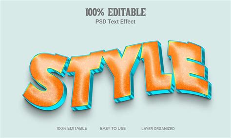 Premium Psd Style 3d Text Effect Style Editable Psd File