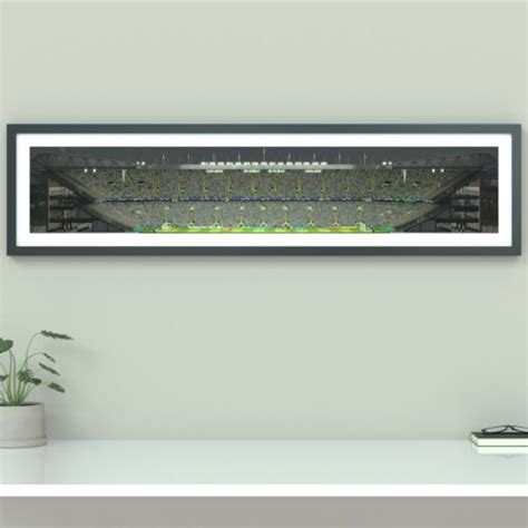 Celtic Park Stadium Panoramic Illustration Print Poster Ebay