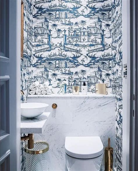 30 Stunning Bathroom Wallpaper Ideas Youll Love The Wonder Cottage