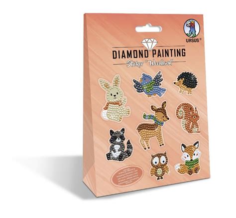 Ursus Kinder Bastelsets Diamond Painting Sticker Woodland Er Bogen