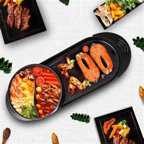 Buy Vevor In Electric Grill And Hot Pot W Bbq Pan Grill And Hot Pot Multifunctional