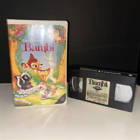 DISNEY S BAMBI VHS Black Diamond Edition RARE The Classics