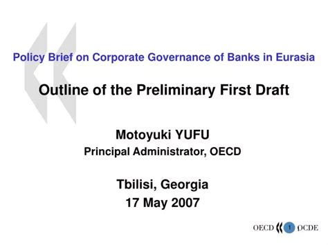 PPT Policy Brief On Corporate Governance Of Banks In Eurasia Outline