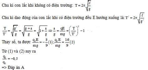 Một con lắc đơn có quả nặng là một quả cầu bằng kim loại thực hiện dao