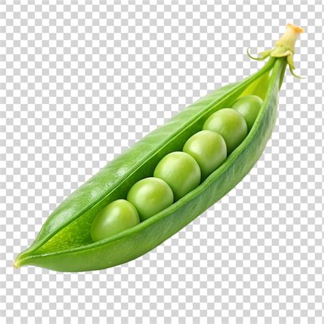 Premium PSD Green Peas In Pod Isolated On Transparent Background