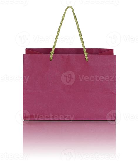 red paper bag on white background 10201574 Stock Photo at Vecteezy