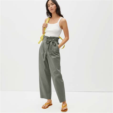 Womens Paperbag Pant By Everlane In Dried Thyme In 2021 Paperbag