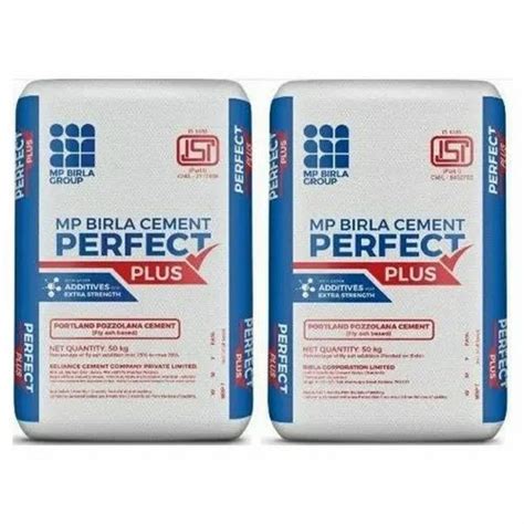 50 KG Perfect Plus MP Birla Cement At Rs 370 Construction Cement In