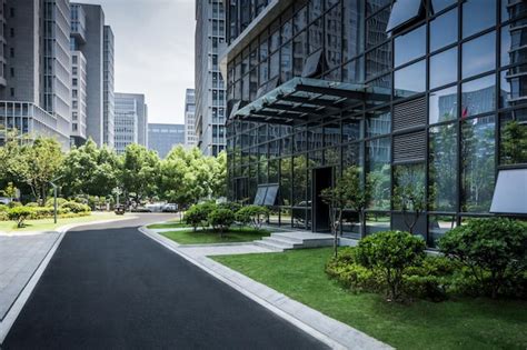 Exterior De Un Edificio De Oficinas Moderno Foto Premium