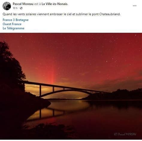 EN IMAGES Retour sur les aurores boréales observées cette nuit en Ille