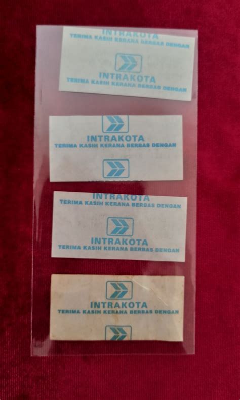 Vintage Intrakota Bus Tickets, Hobbies & Toys, Collectibles ...