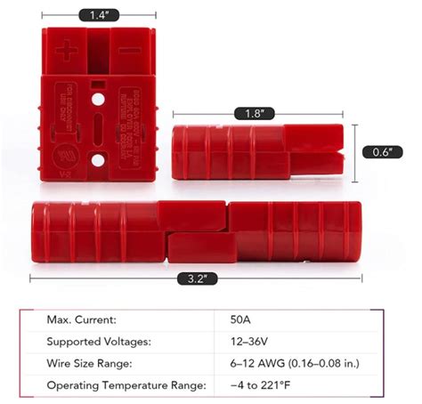 6 8 Gauge Battery Quick Connect Disconnect Wire Harness Plug Kit For