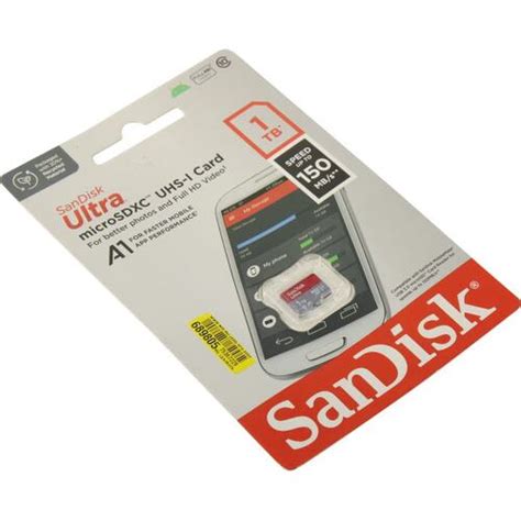 Карта памяти SanDisk Ultra SDSQUAC-1T00-GN6MN microSDXC A1, UHS-I Class ...