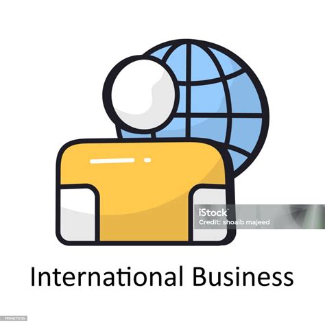 International Business Vector Filled Outline Doodle Design Illustration