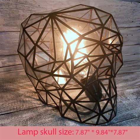 Stained Glass Skull Lamp Inspire Uplift