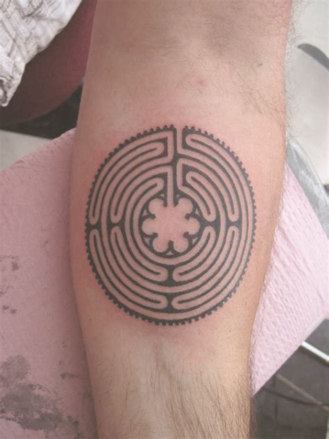 Chartres Cathedral Labyrinth Tattoo