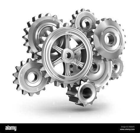 Steel Gear Wheels Concept Stock Photo Alamy