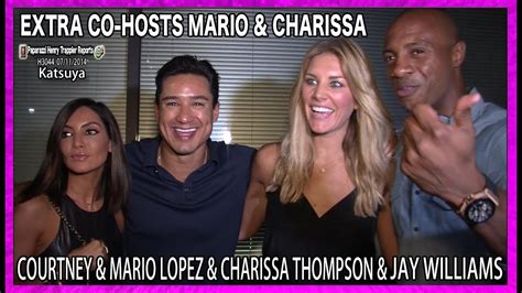 Extra Host Mario Lopez Courtney Lopez New Extra Co Host Charissa