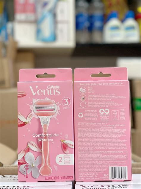 Dao cạo lông vùng kín bikini và body Gillette Venus Comfortglide White Tea Shopee Việt Nam