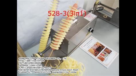 Electric Automatic Tornado Potato Cutter Potato Twist Machine