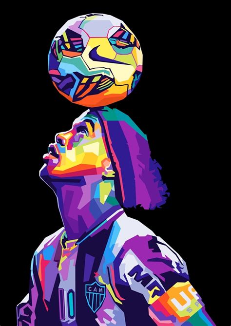 Ronaldinho Pop Art Posters Prints By Ken Asahvey Printler