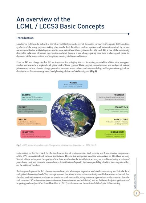 Land Cover Classification System: Classification concepts