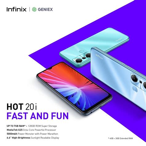 Infinix Launches HOT 20i Smartphone with 5,000Mah Battery and 6.6” inch ...
