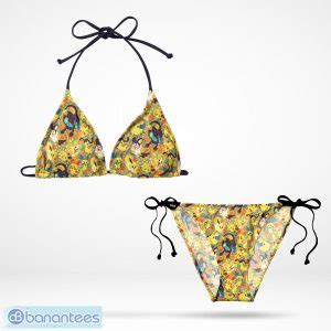 Electricity Pokemon Yellow String Bikini Swimwear Gift Fans Banantees