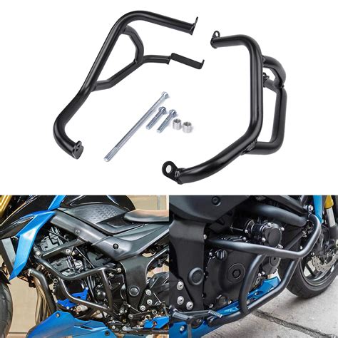 WAASE Motorcycle Engine Guards Bumper Crash Bar Protector For SUZUKI