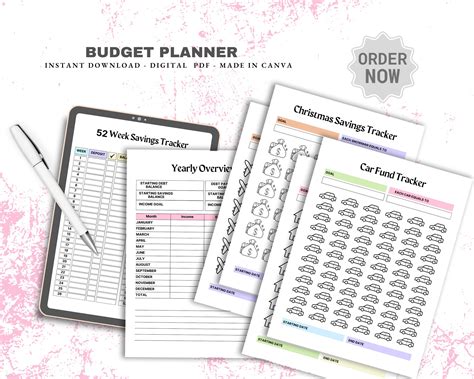 Budget Tracker, Budget Planner Printable, Finance Planner, Printable ...