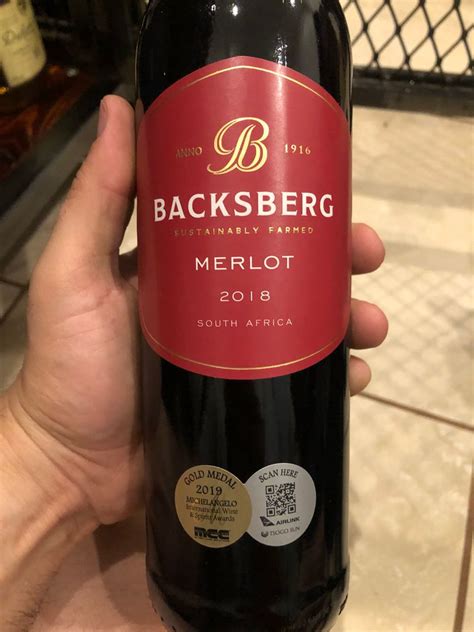 2017 Backsberg Merlot South Africa Coastal Region Paarl CellarTracker