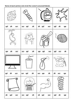 Three Letter Blends Spr Spl Scr Str By Jannah Tpt