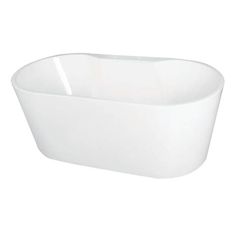 Kingston Brass Aqua Eden VT7DE512823 51 Inch Acrylic Freestanding Tub