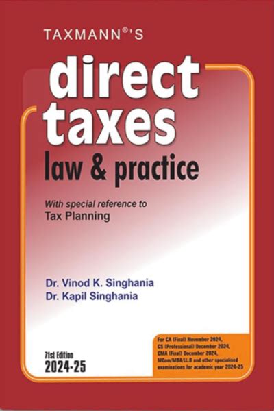 Direct Taxes Law And Practice With Special Reference To Tax Planning Ay